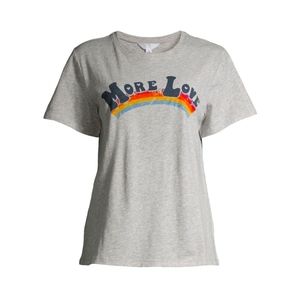 Time and Tru NWT Short Sleeve "More Love" Graphic Tee 570